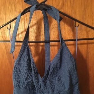 Jcrew royal blue NWOT halter dress. Size 0.